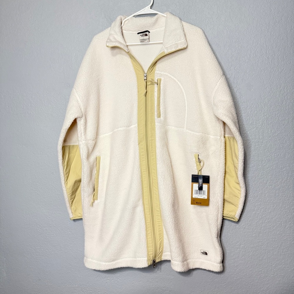The North Face Cragmont Coat Women XXL Gardenia White Gravel Fleece